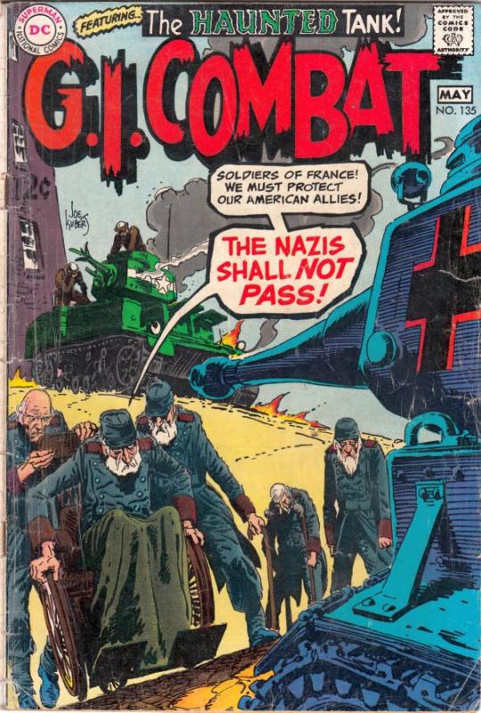 G.I. Combat #135 (May-69) GD/VG Affordable-Grade The Haunted Tank