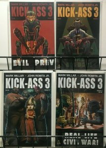KICK-ASS 3 - ICON- 8 ISSUES #1-8 Complete Set - 2017 - VF+ John Romita, Jr.