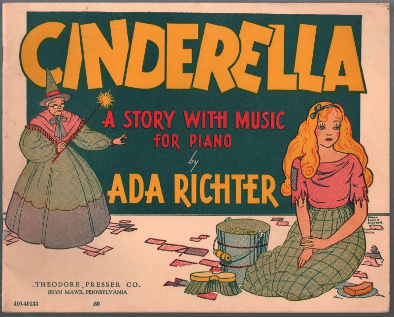 Cinderella A Story With Music 1938-by Ada Richter-Evelyn Snapper-high grade-VF-