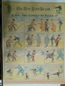 Bud He's Always to Blame Sunday Page by Lowry from 7/23/1911 Full Page Size!