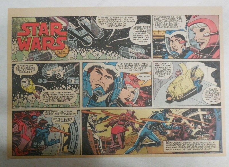 Star Wars Sunday Page #14 by Russ Manning from 6/10/1979 Large Half Page Size!