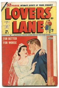 Lovers' Lane #6 1950- Golden Age Romance- Wedding cover VG