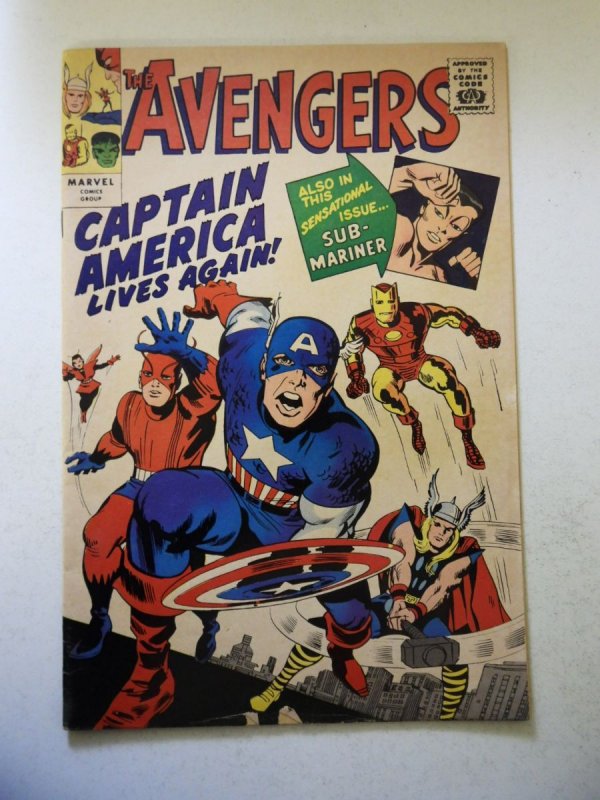 The Avengers #4 (1964) Golden record reprint FN- Condition