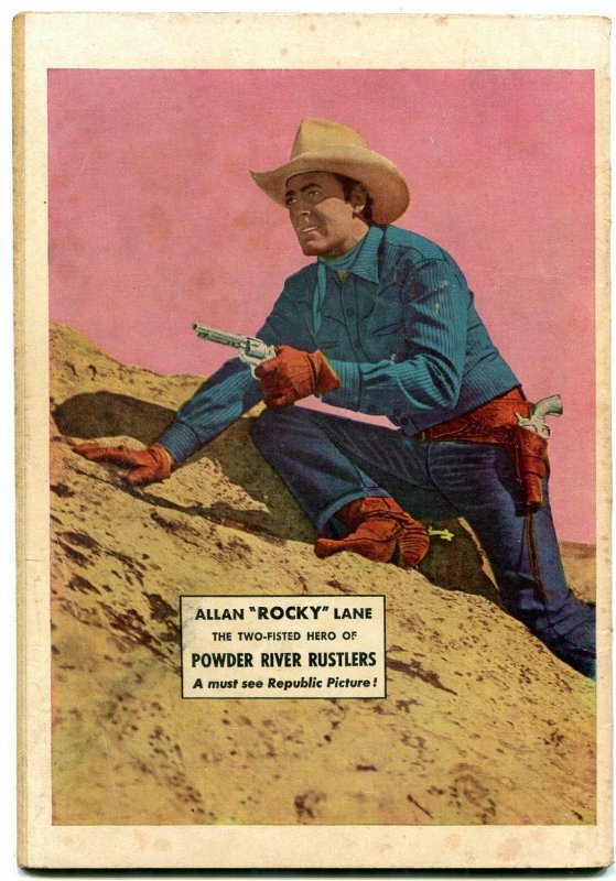 Fawcett Movie Comic 1050-Powder River Rustlers - Rocky Lane- Western VG-