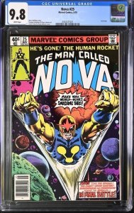 NOVA #25 CGC 9.8 KEITH POLLARD LAST ISSUE WHITE PAGES