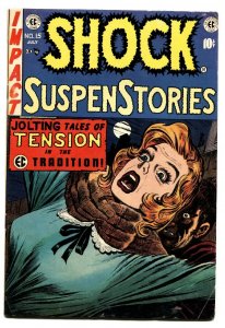 Shock SuspenseStories #15 comic book 1954-EC violent Jack Kamen cover