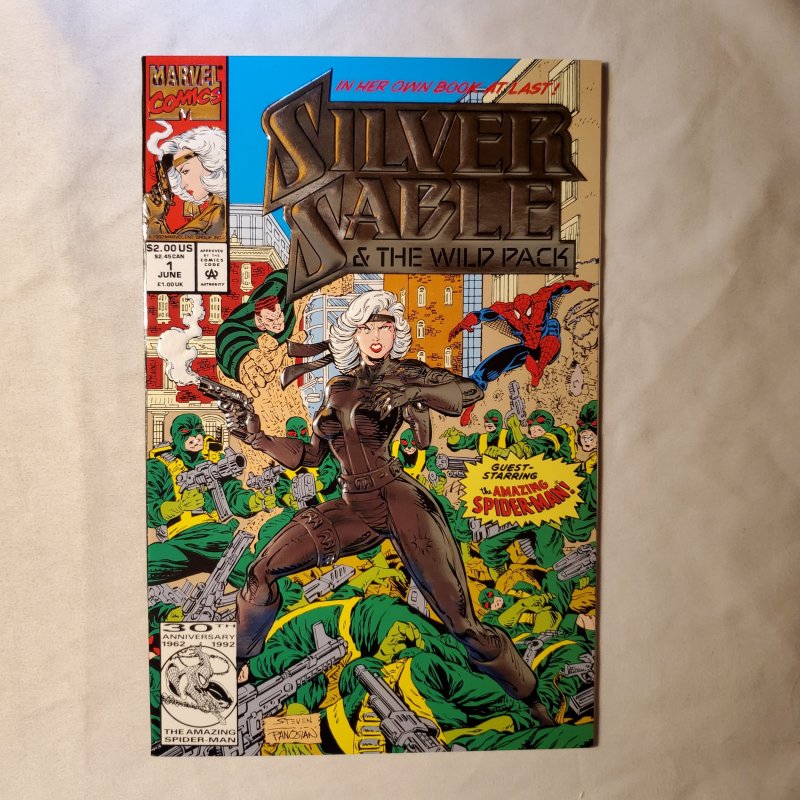 Silver Sable and the Wild Pack 1 Very Fine+ Cover by Steven Butler