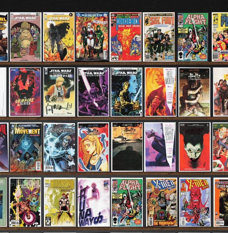 Huge Lot 150+ Comics with Star Wars Adventures, The Vampire Slayer & More!