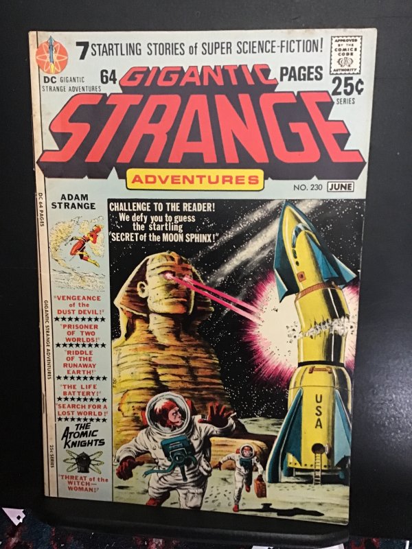 Strange Adventures #230  (1971) Midgrade Atomic Knights, Adam Strange! VG/FN