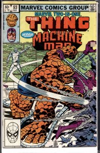 Marvel Two-in-One #93 (1982) The Thing