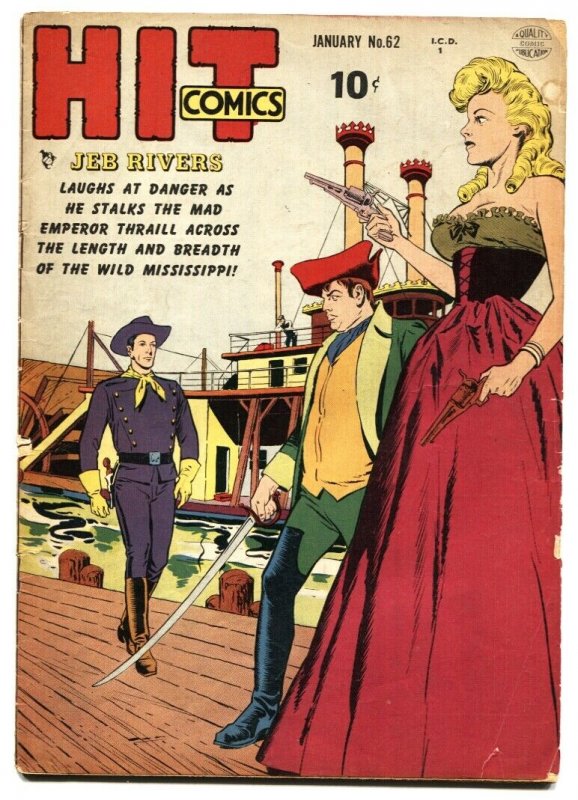 Hit Comics #62- Jeb Rivers- Betty Bates 1950 VG