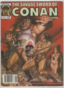 The Savage Sword of Conan #174 Gerry Conway Earl Norem Cover FN