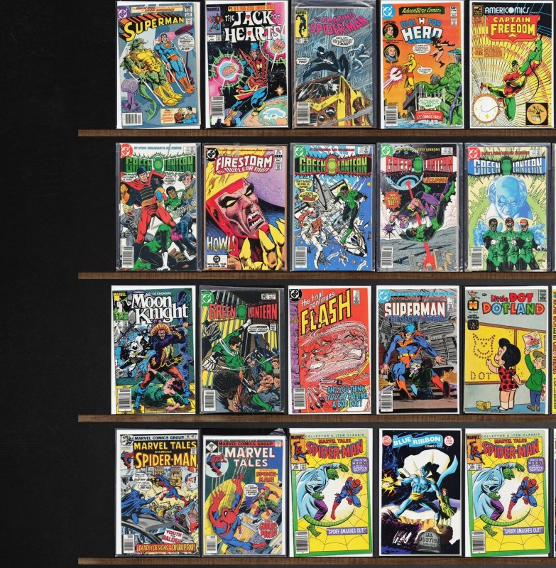Huge Lot 130+ Comics with Marvel Tales, The Flash, Green Lantern & More!