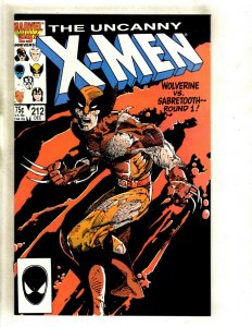 Uncanny X-Men # 212 NM Marvel Comic Book Wolverine Sabretooth Storm Beast HJ9