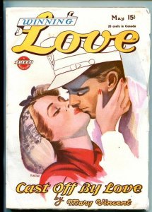 WINNING LOVE-#1-MAY 1945-PULP ROMANCE-SOUTHERN STATES PEDIGREE-vf