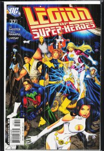 Legion of Super-Heroes #37 Right Side Cover (2008)