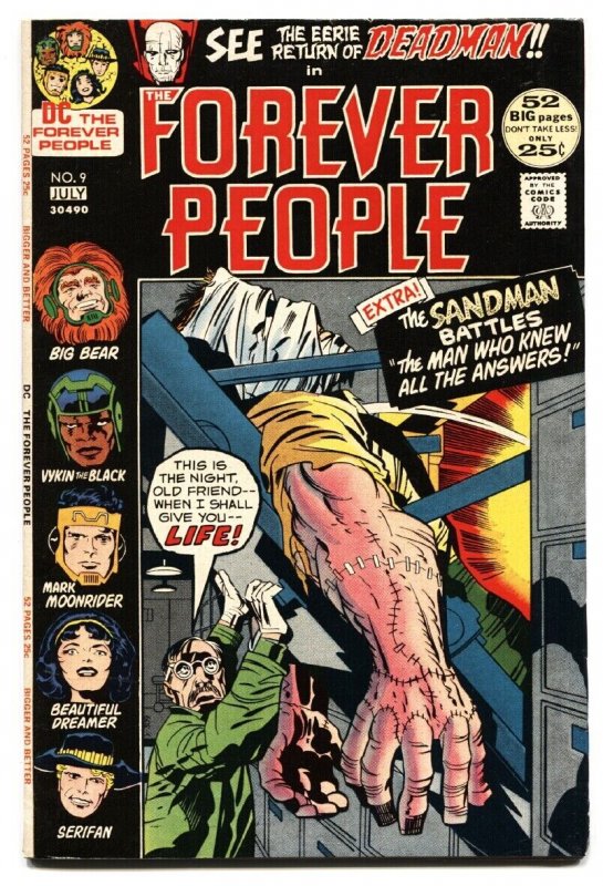 FOREVER PEOPLE #9 Deadman appears-comic book-DC VF