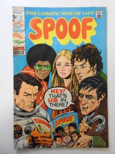 Spoof #1 (1970) GD Condition! Moisture damage, rusty staples