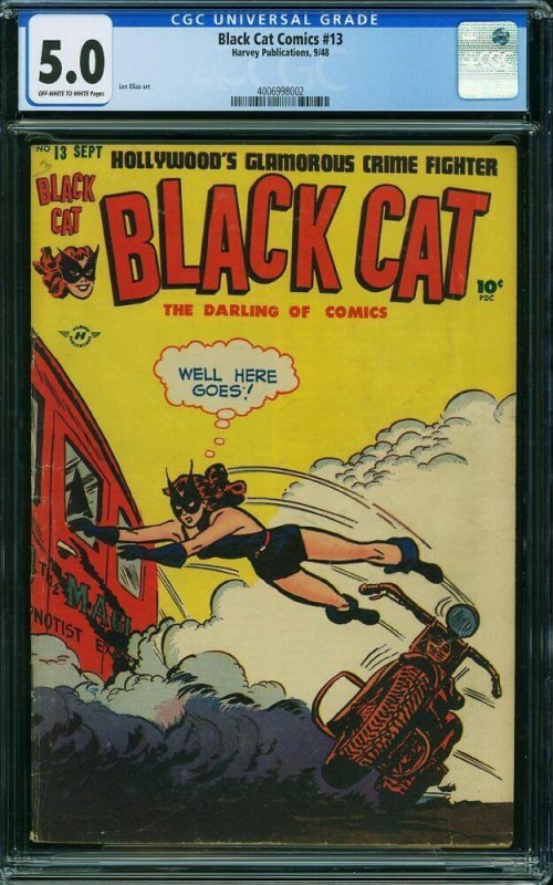 Black Cat Comics #13 (Harvey, 1948) CGC 5.0