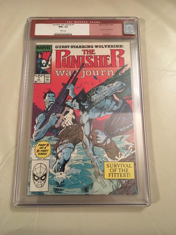 The Punisher War Journal #7 CGC 9.6 (Marvel 1989) Wolverine appearance