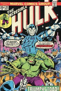 Marvel The Incredible Hulk #191 (1975)Comic Book Grade VG/FN 5.0