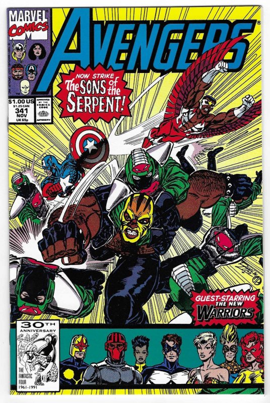 The Avengers #341 Direct Edition (1991)