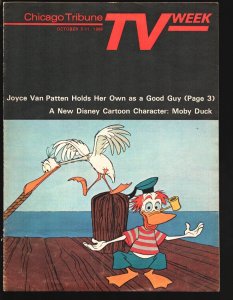 MAG: TV Week 10/11/1968-Chicago Tribune-Moby Duck, new Disney character cover...