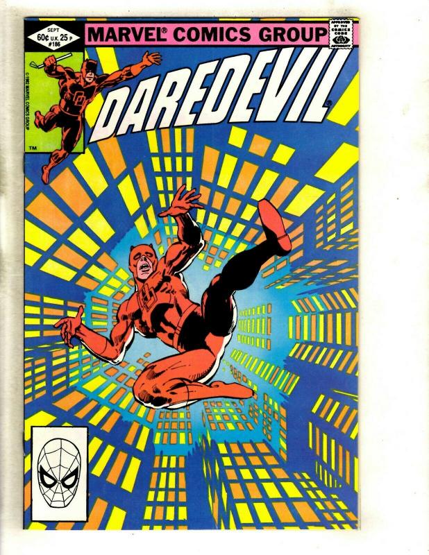 Daredevil # 186 NM Marvel Comic Book Foggy Karen Avengers Defenders Owl GK2