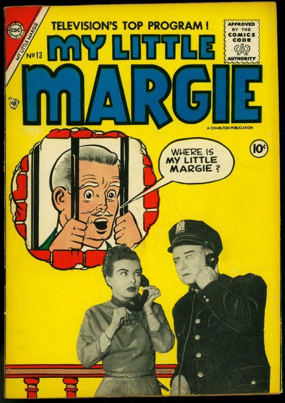 My Little Margie #13 1956- Charlton comics- photo cover FN+