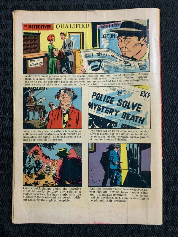 1961 THE DETECTIVES #1168 GD 2.0 Dell  Comics / Robert Taylor Photo Cover
