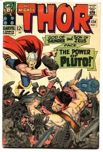 THOR #128 VG/FN 1966-MARVEL-HERCULES-JACK KIRBY 