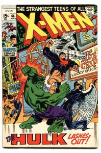 X-MEN #66 1970- HULK-comic book- Marvel Comics VG/FN