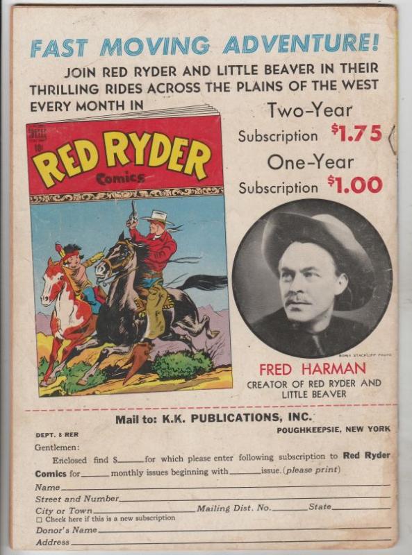 Red Ryder Comics #61 (Aug-48) FN+ Mid-High-Grade Red Ryder