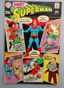 Superman #214 Giant FN- DC 1969