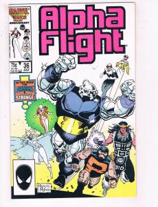 Alpha Flight #36 VF Marvel Comics Comic Book July 1986 DE23