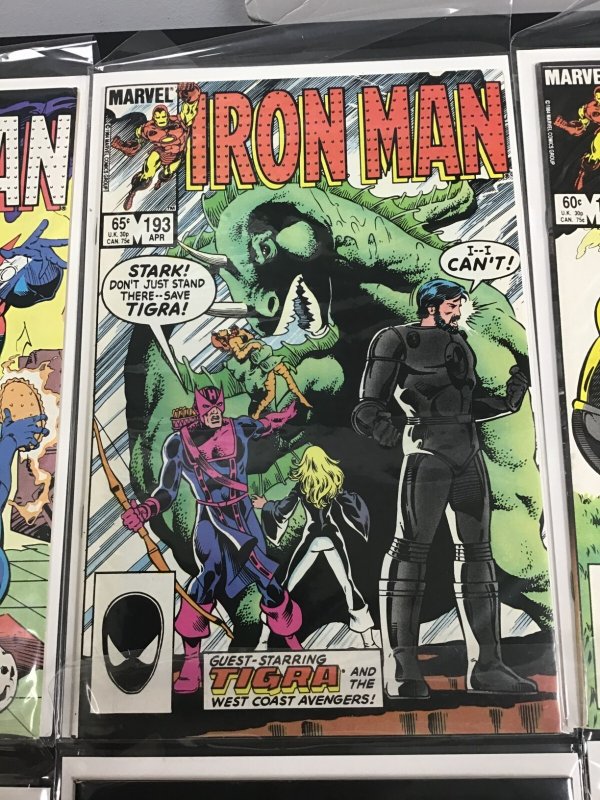 6PC IRON MAN LOT (7.0) #188-193!! 1984
