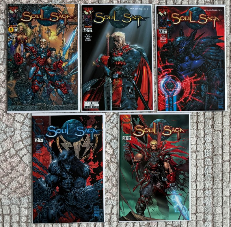 Soul Saga Complete Set 1-5 NM+ 9.6+ Image Comics