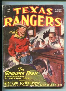 TEXAS RANGERS-06/1949-WESTERN PULP THRILLS-JIM HATFIELD-good/vg