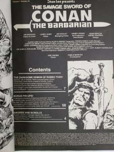 Savage Sword of CONAN #84 Joe Chiodo Cover 1983 Marvel Comics 