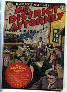 Mr. District Attorney #8--1949--DC--Golden Age--Drive By cover--comic book