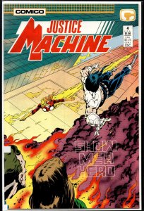 Justice Machine #4 Newsstand Edition (1987) Justice Machine