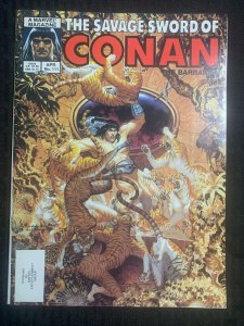 1985 SAVAGE SWORD OF CONAN Magazine #111 Steve Hickman Cover