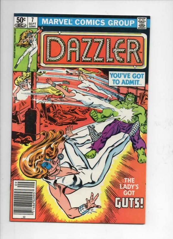 DAZZLER #7, NM-, Hulk, 1981, more Marvel in store