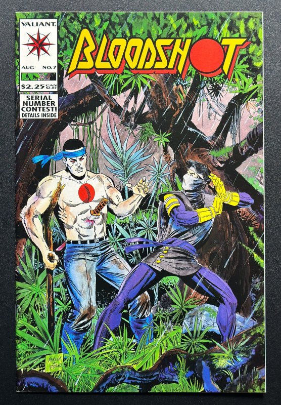 Bloodshot #7 (1993) - 1st Full App of Ninjak, world's greatest mercenary...