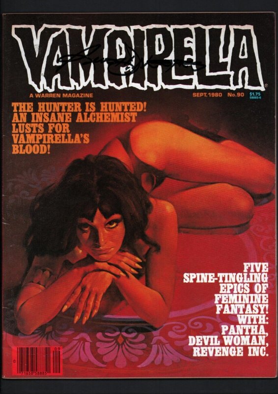 VAMPIRELLA Magazine #90 SEPTEMBER 1980 (VF) - Warren - SIGNED BY RUDY NEBRES