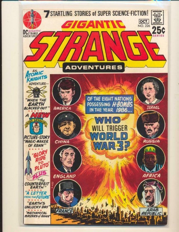 STRANGE ADVENTURES #226, VG+, Adam Strange, DC. 1950 1970 more DC in store