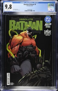 (2025) ABSOLUTE BATMAN #9 1st Print Cover ‘A’ CGC 9.8 WP! 1st BANE!