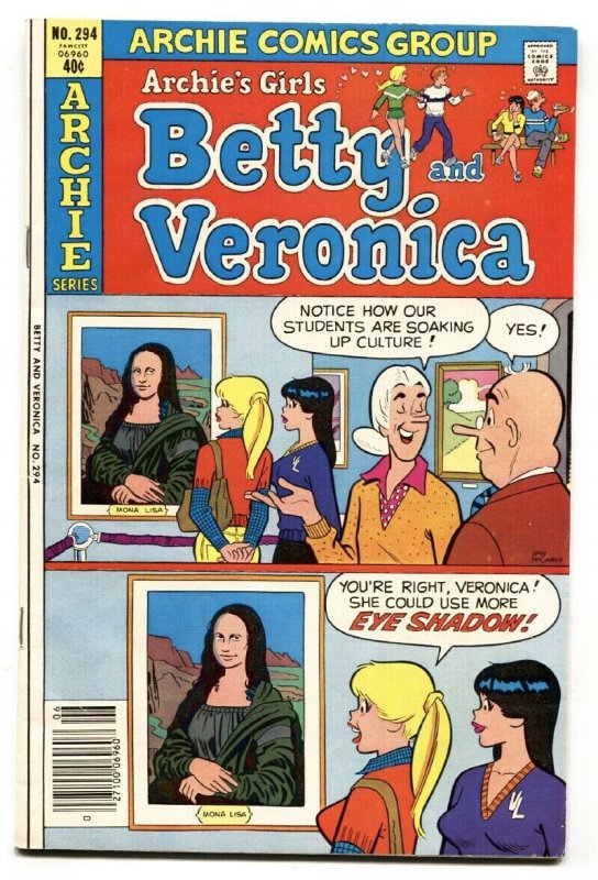 Archie's Girls Betty And Veronica #294 Mona Lisa cover-1980