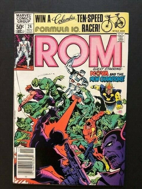 MARVEL ROM Spaceknight #24 Nova & New Champions Newstand Variant  F/VF (A49)