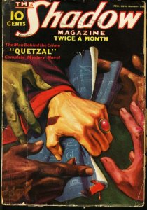 PULP:  SHADOW 1937 FEB 15-STREET AND SMITH PULP-RARE G